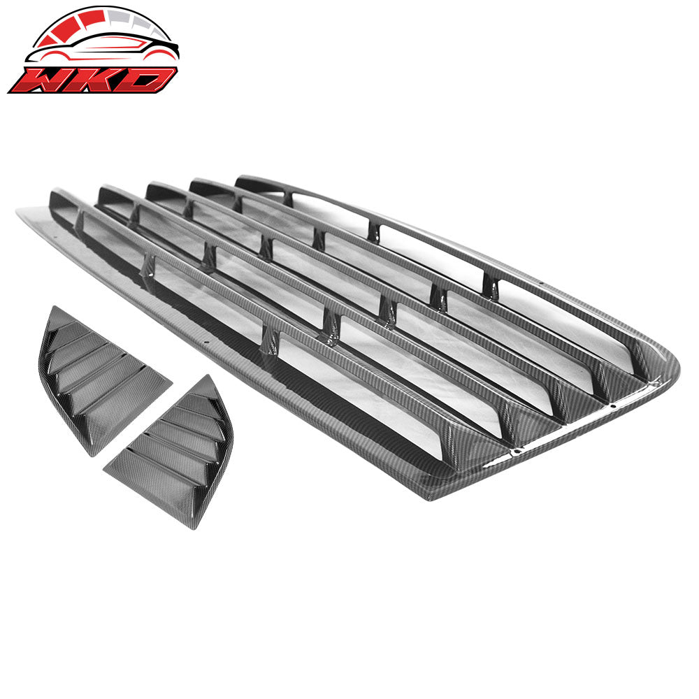 2008-23 Dodge Challenger IKON XE Style Rear Side Window Louver Vent Scoops | Wholesale