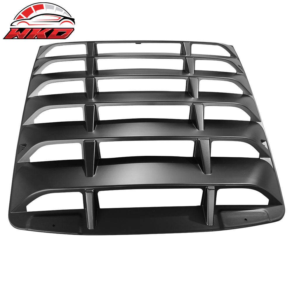 Fits 14-19 Chevrolet Corvette C7 Classic Side + Rear Window Louvers Matte Black