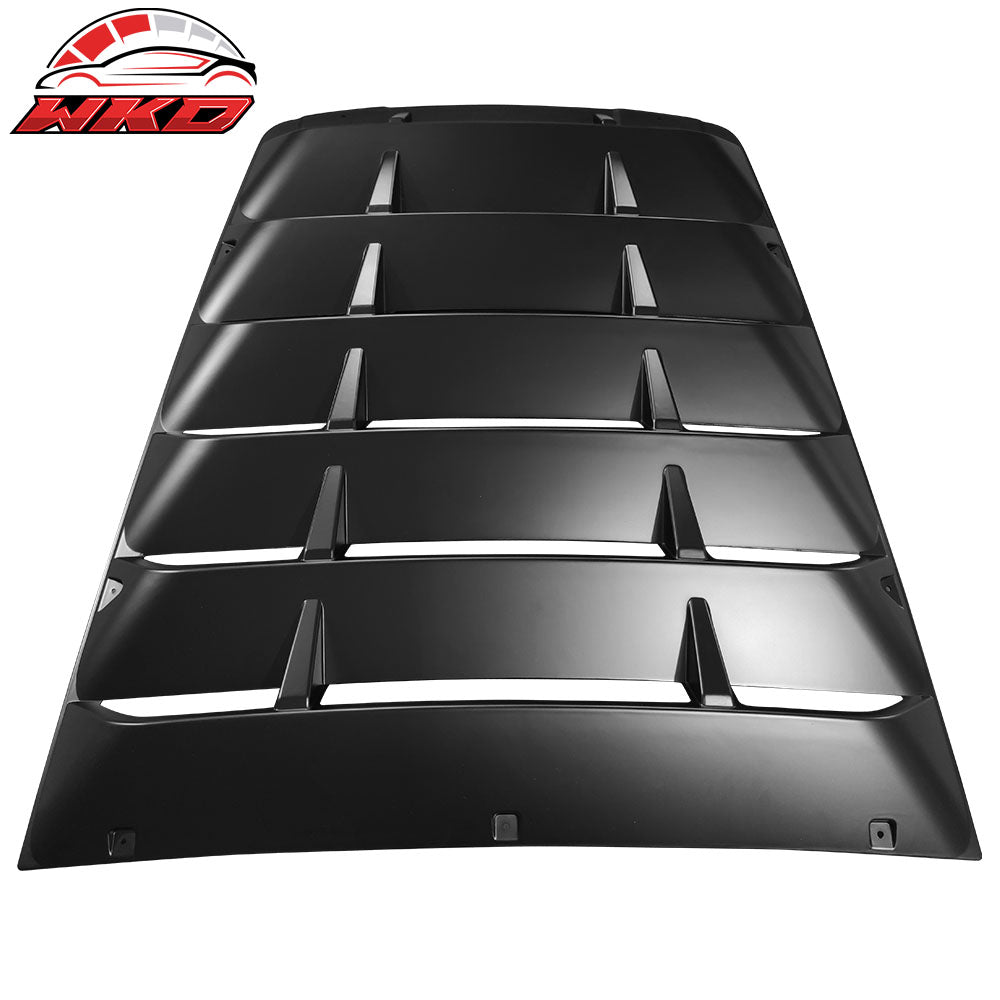 Fits 14-19 Chevrolet Corvette C7 Classic Side + Rear Window Louvers Matte Black