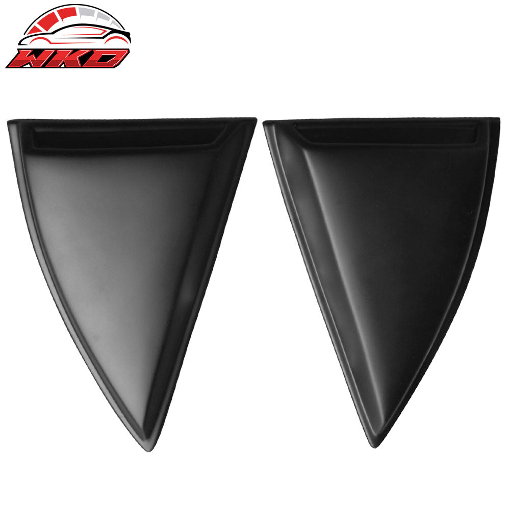 Fits 10-15 Chevy Camaro Side Window Louvers 1/4 Quarter Scoops Cover 2Pc Set PP