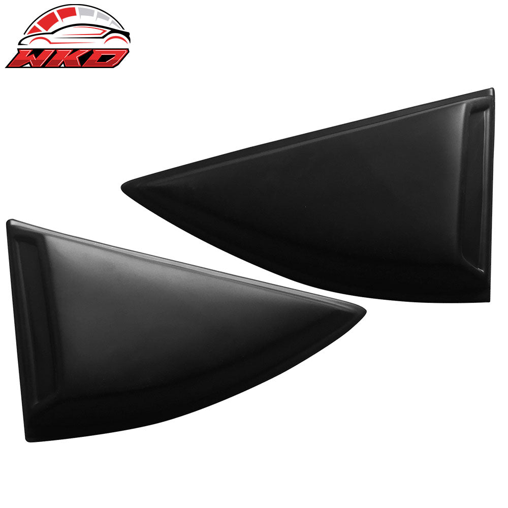 Fits 10-15 Chevy Camaro Side Window Louvers 1/4 Quarter Scoops Cover 2Pc Set PP