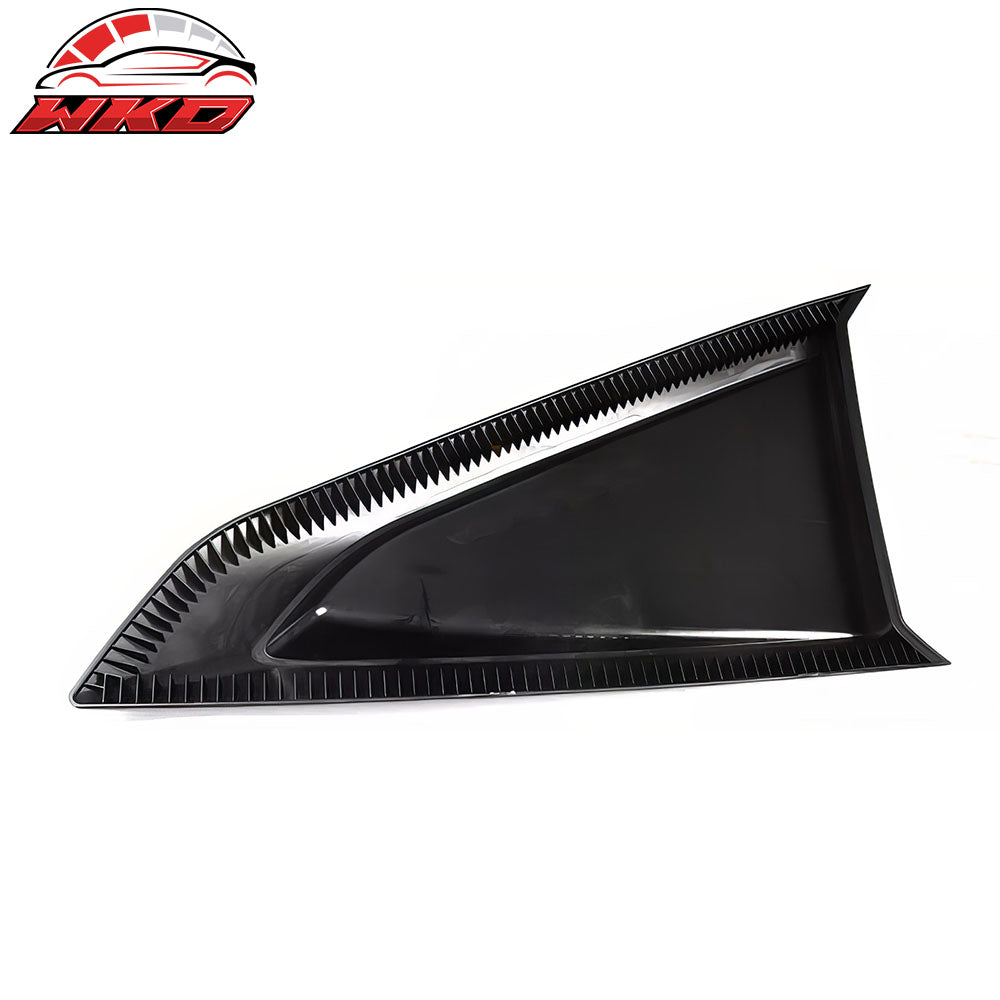 Fits 24-26 Ford Mustang Coupe V Style Side Window Louvers ABS Carbon Fiber Print