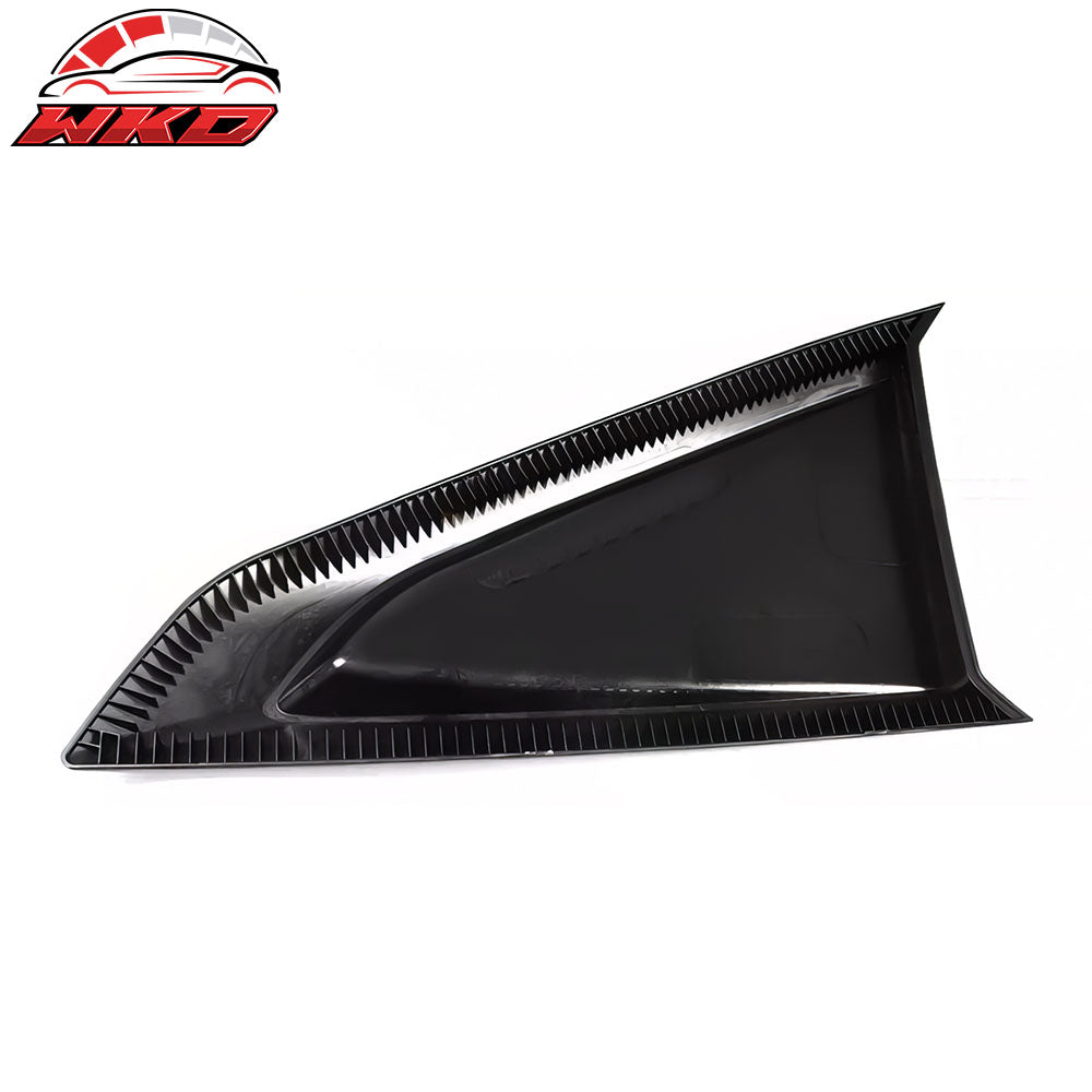 Fits 24-26 Ford Mustang Coupe V Style Side Window Louvers ABS 2PCS - Matte Black