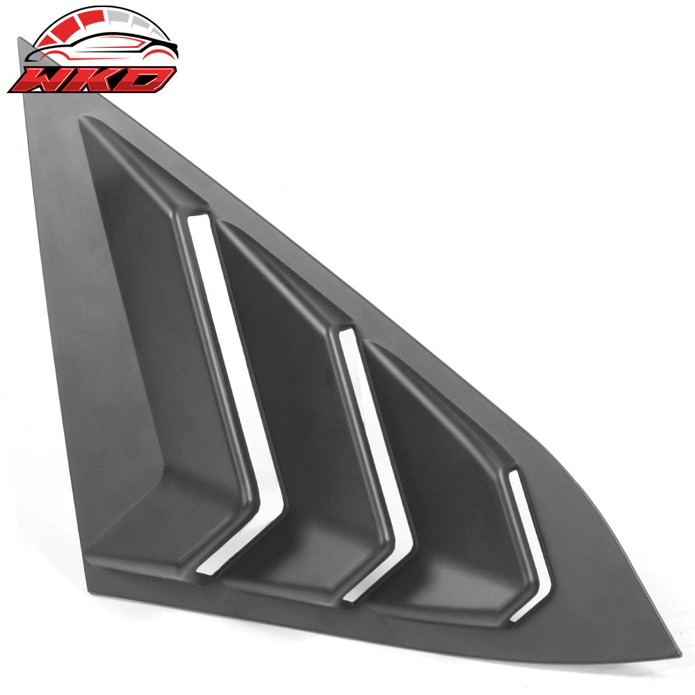 Fits 16-21 Honda Civic Sedan 2PCS Rear Side Quarter Window Louvers Cover ABS