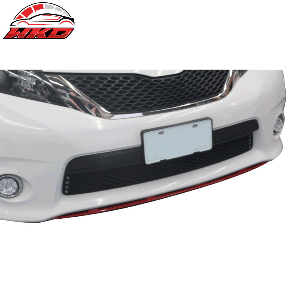 Fits 13-17 Toyota Sienna XL30 SE Style Front Middle Bumper Lip Chin Unpainted
