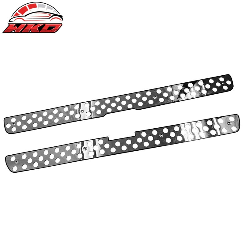 For 99-02 Silverado 1500 2500 3500 HD Chrome Grille Punch Design Stainless Steel