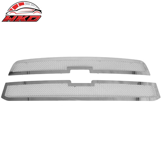 Wholesale 2003-2005 Silverado 1500 2500 HD 3500 Chrome Mesh Style Front Upper Grille - Wikond Auto
