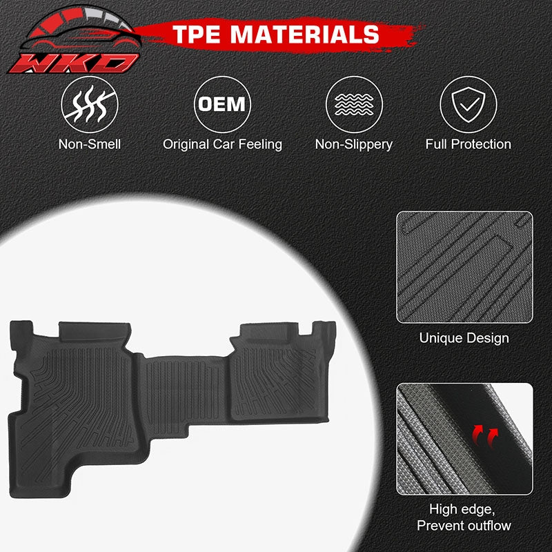Wholesale 1988-2000 Silverado 1500 C2500 C3500 Extended Cab Rear Floor Mat TPE Carpet - Wikond Auto