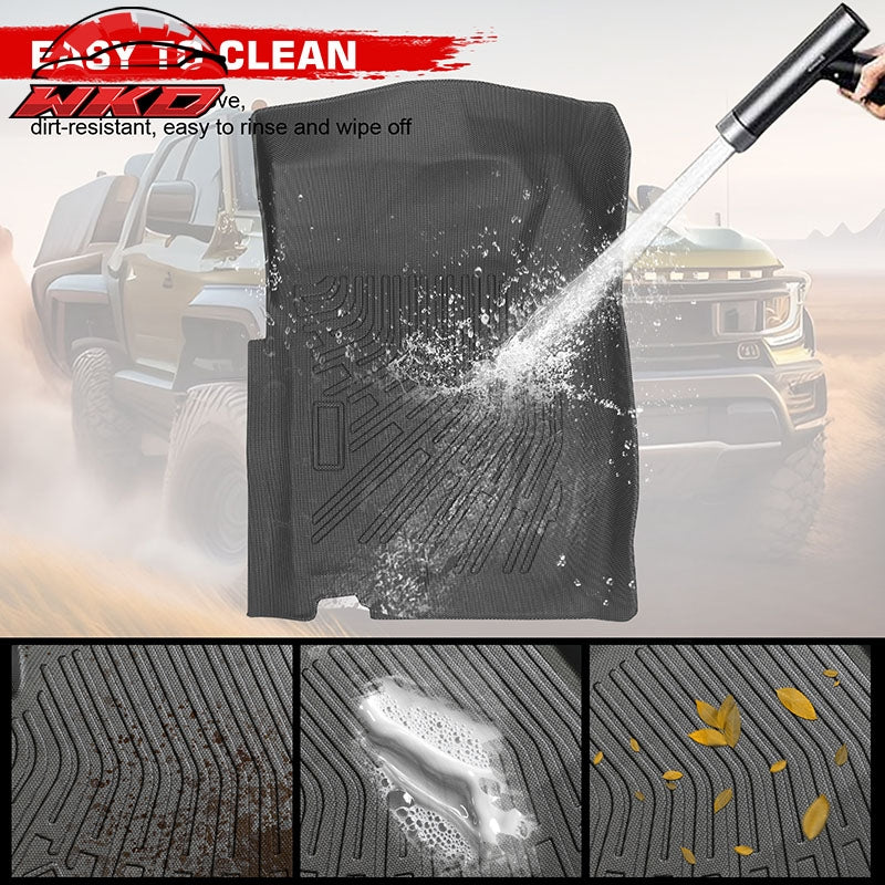 Fits 88-00 Silverado 1500 C2500 C3500 Extended Anti-Slip Floor Mats TPE Carpets