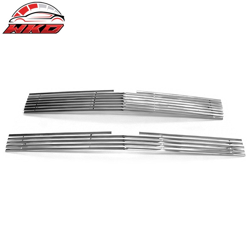 Wholesale 14-15 Silverado 1500 2PCS Upper Grille Insert Stainless Steel- Billet Style