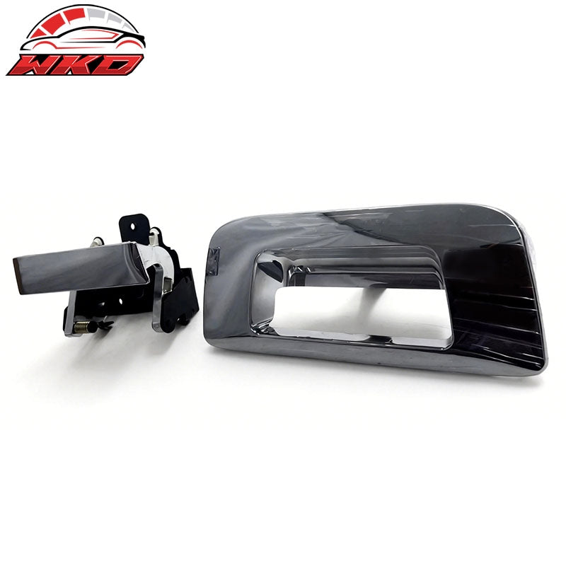 Fits 07-14 Silverado Sierra 1500 2500 3500 HD Black Tailgate Door Handle Cover