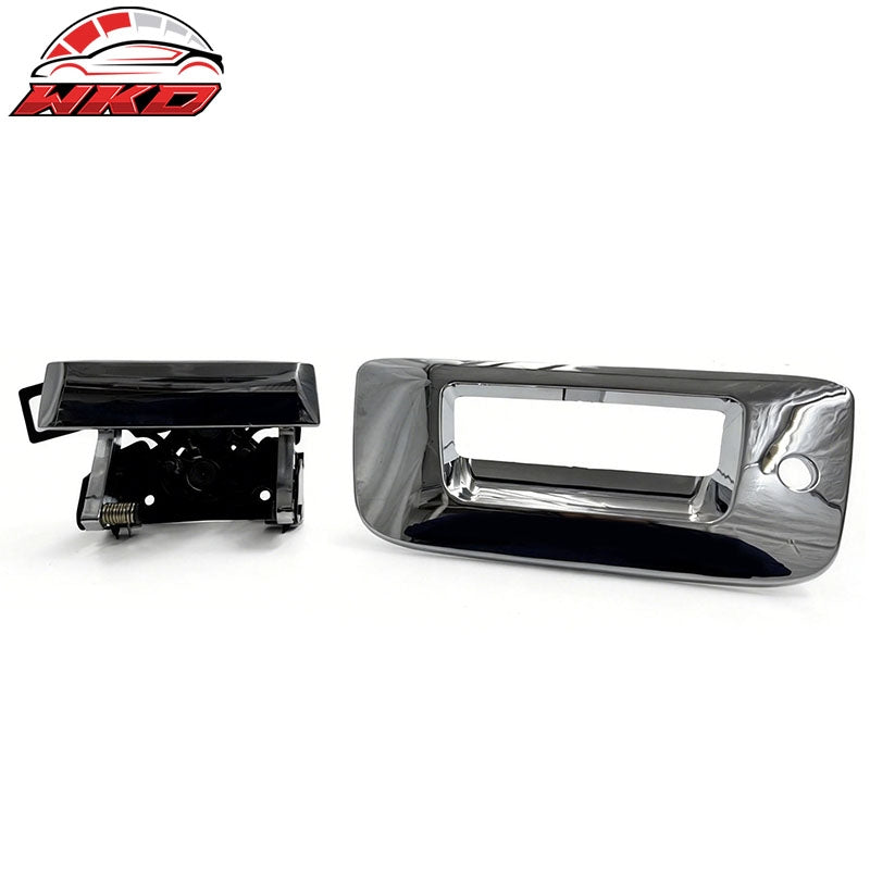 Fits 07-13 Silverado Sierra 1500 2500 3500 HD Chrome Tailgate Door Handle Cover