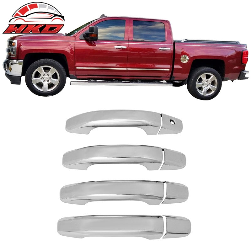 Wholesale 14-19 Silverado Sierra 1500 2500 3500 HD Door Handle Cover 1-Keyhole Chrome