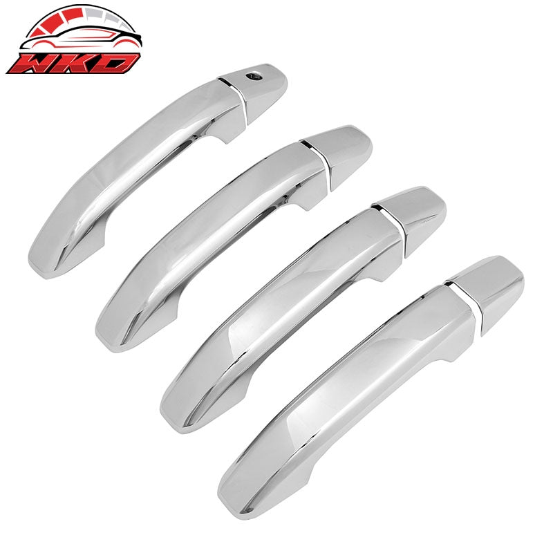 Fits 14-19 Silverado Sierra 1500 2500 3500 HD Door Handle Cover 1-Keyhole Chrome