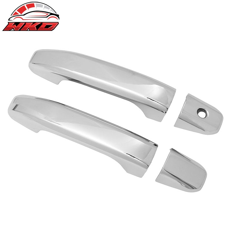 Fits 14-19 Silverado Sierra 1500 2500 3500 HD Door Handle Cover 1-Keyhole Chrome