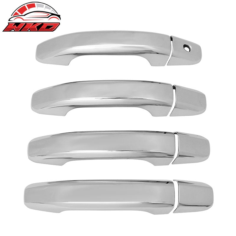 Fits 14-19 Silverado Sierra 1500 2500 3500 HD Door Handle Cover 1-Keyhole Chrome