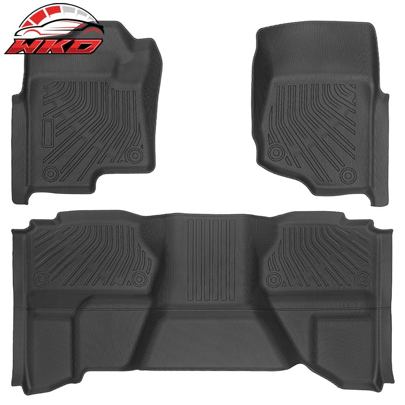 Wholesale For 07-13 Silverado Sierra 1500 2500 3500 HD Extended Cab TPE Floor Mats Carpets