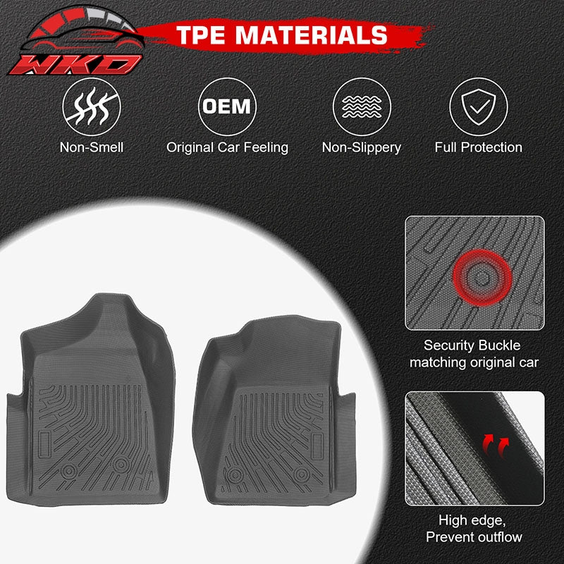 Wholesale For 99-07 Silverado Sierra 1500 2500 Regular Cab Anti-Slip Floor Mats TPE Carpet - Wikond Auto