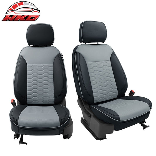 Wholesale 19-26 Silverado Sierra 1500 2500HD 3500HD Front Row Seat Covers Black& Gray