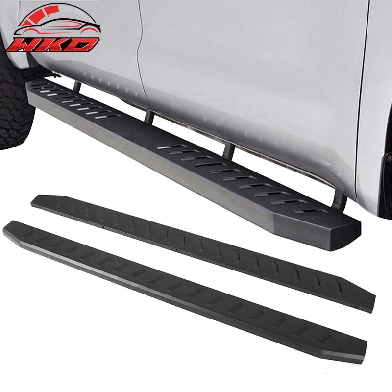 Fits 07-18 Silverado Sierra Extended/Double Side Step Nerf Bars Running Boards