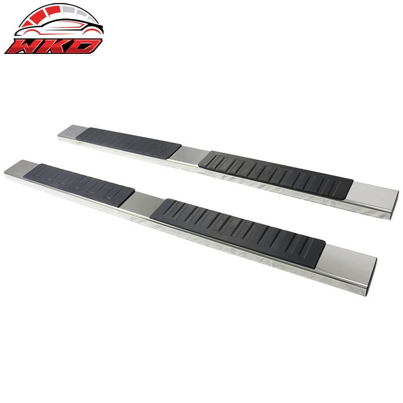 Fit 19-22 Silverado/Sierra Crew OE Style 6in SS Side Step Nerf Bar Running Board
