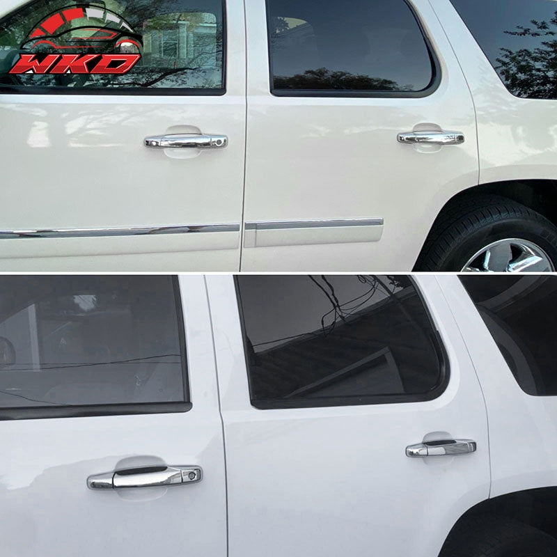 For 07-14 Silverado Sierra Suburban Avalanche Door Handle Cover 1-Keyhole Chrome