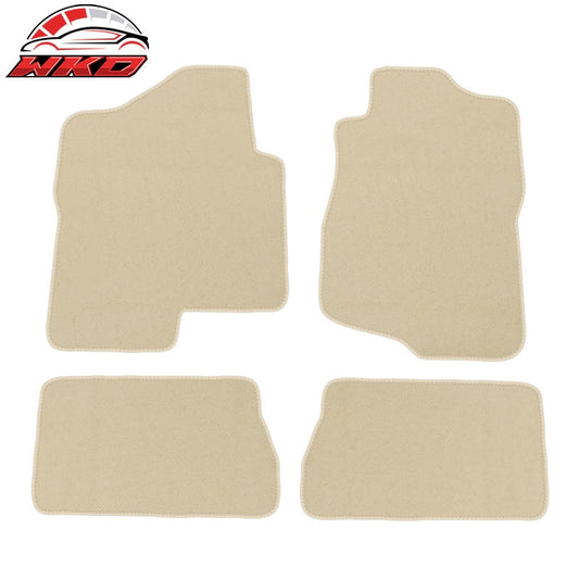 Wholesale 07-13 Silverado Sierra Crew Cab Tahoe Floor Mats Nylon Beige Carpets 4PC