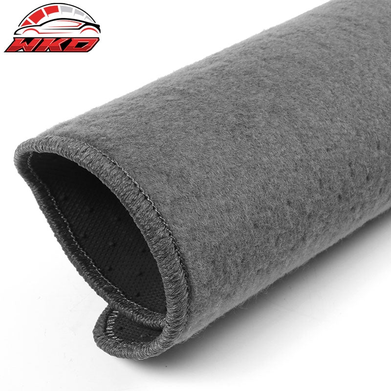 Fits 07-13 Silverado Sierra Crew Cab Tahoe Floor Mats Nylon Grey Carpets 4PC