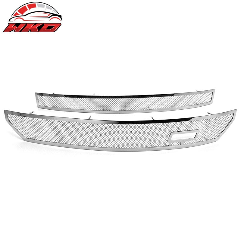 Wholesale 2016-2018 Silverado Z71 Chrome Front Upper Lower Grilles Stainless Steel