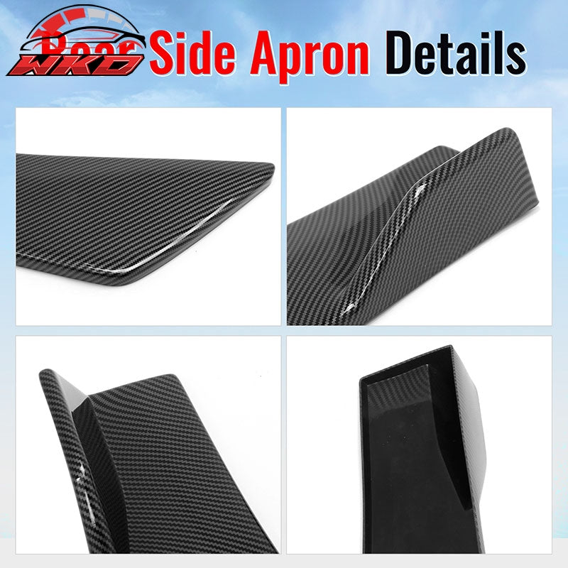 For 23-26 Solterra Carbon Fiber Print ST Style Rear Bumper Side Corner Apron Cap