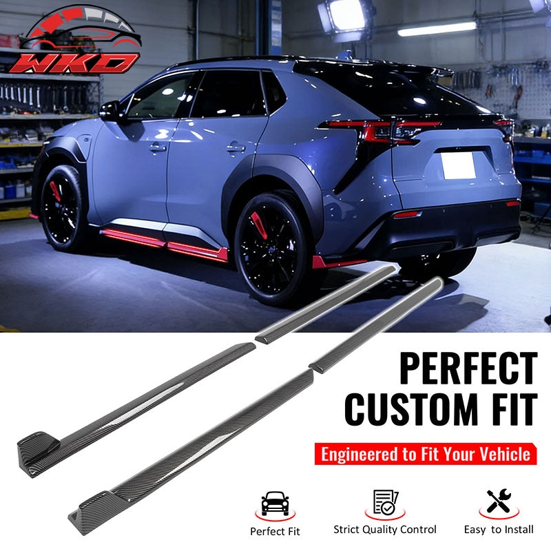 Fits 23-26 Solterra ST Style Side Skirt Extension Molding ABS Carbon Fiber Print