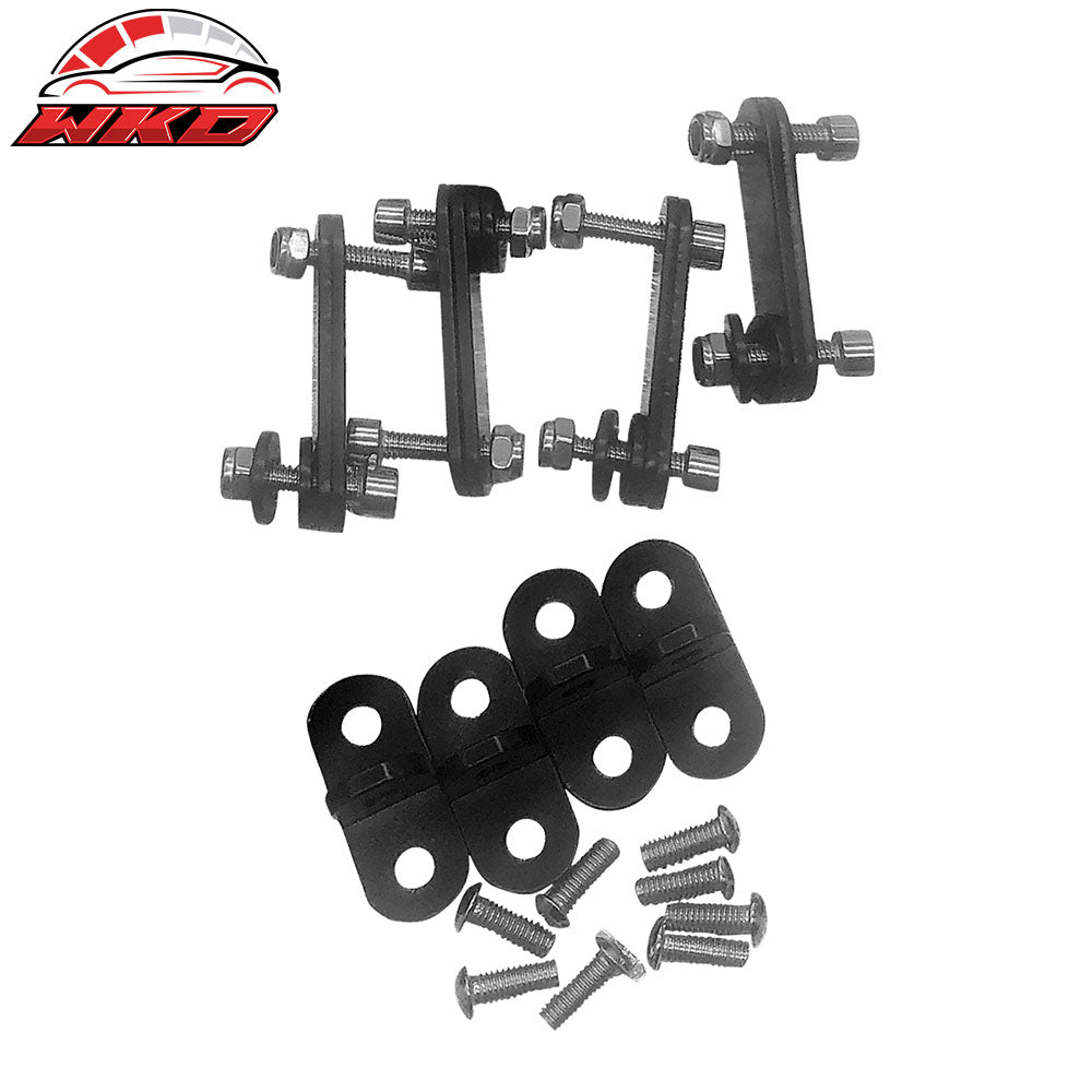 Universal 2PCS Spoiler Leg Brackets Racing Car Rear Trunk Side Plate V5 Style