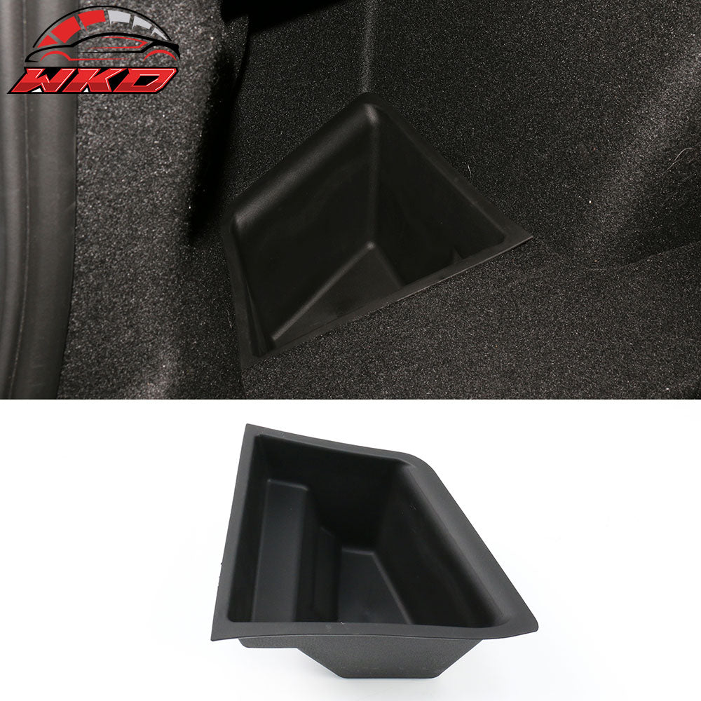 Fits 20-23 Tesla Model 3 Cargo Side Storage Organizer Bins Pocket Box W/ Cover