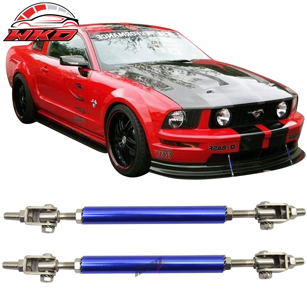 5.5ā€?8ā€?Adjustable Front Bumper Lip Spoiler Splitter Strut Rod Support Bars