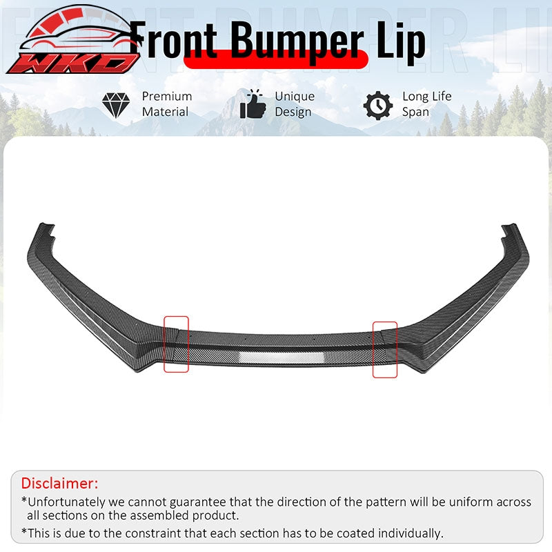 Wholesale 13-16 Subaru BRZ CS Style Front Bumper Lip Chin Splitter Carbon Fiber Print - Wikond Auto