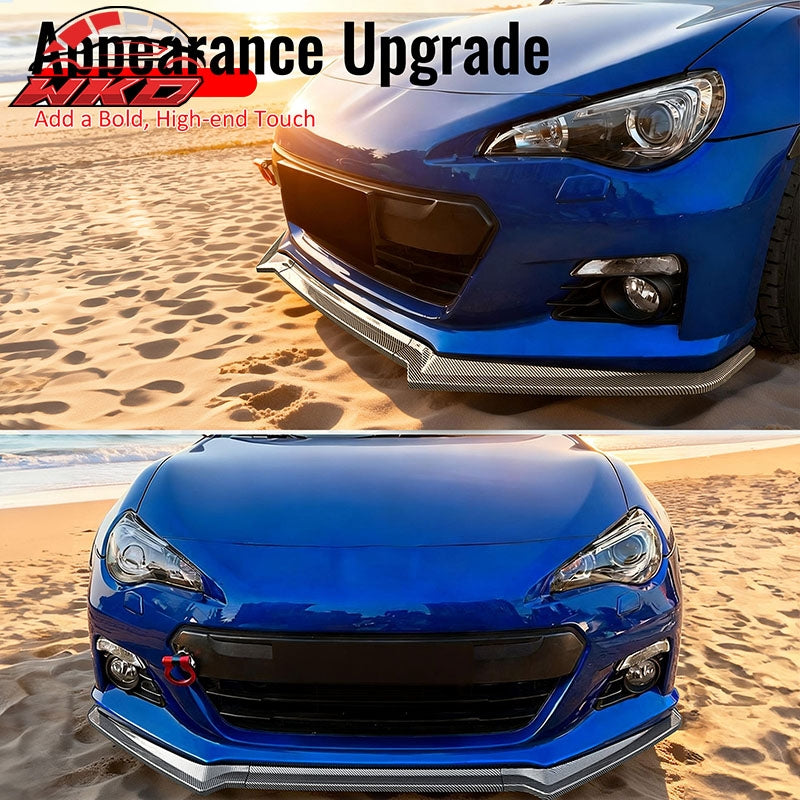 Wholesale 13-16 Subaru BRZ CS Style Front Bumper Lip Chin Splitter Carbon Fiber Print - Wikond Auto