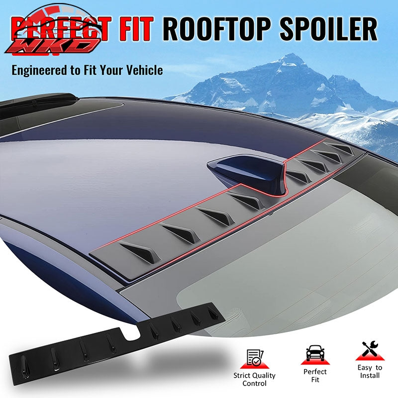 For 22-25 Subaru BRZ 22-26 GR86 OE Style Roof Vortex Spoiler Fin Gloss Black ABS