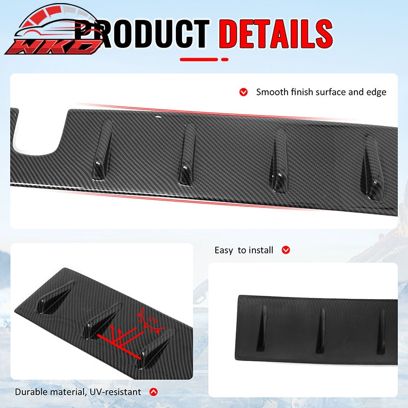 Fits 22-25 Subaru BRZ 22-26 GR86 OE Style Roof Vortex Spoiler Carbon Fiber Print