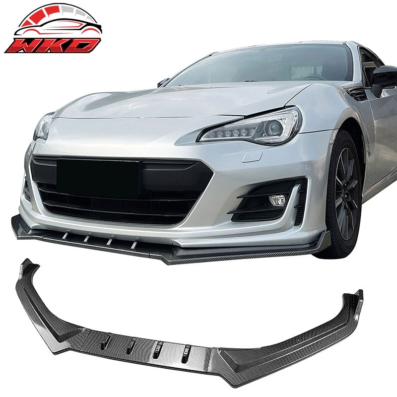 Wholesale 17-20 Subaru BRZ IKON Front Bumper Lip Chin Splitter PP Carbon Fiber Print - Wikond Auto