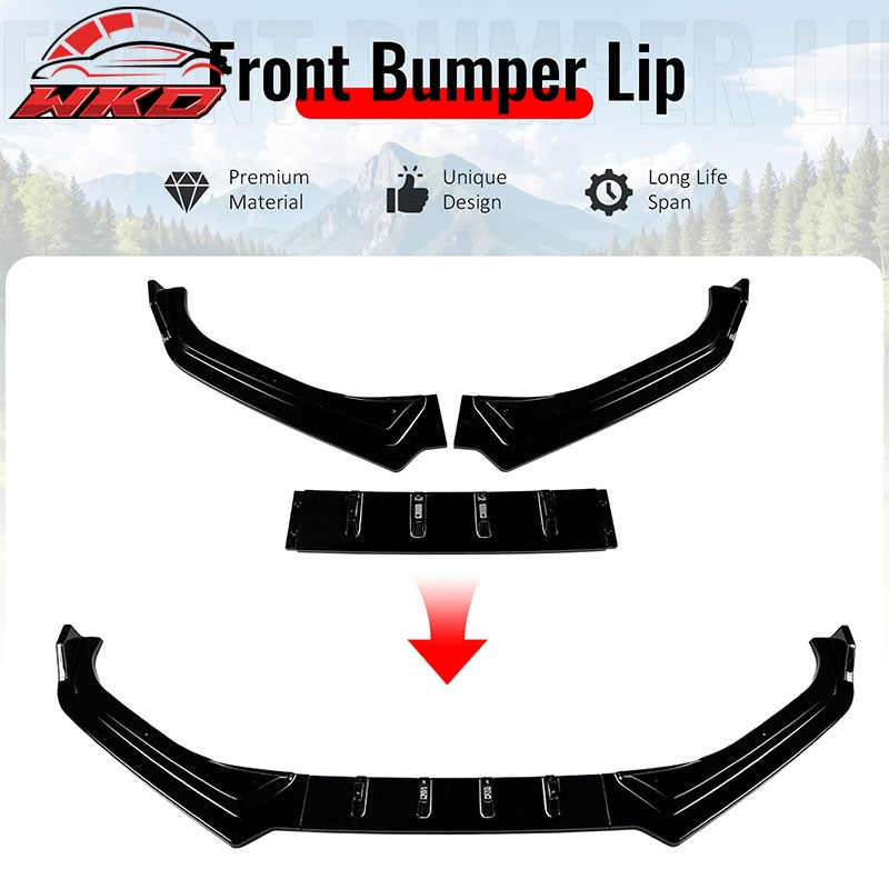 Wholesale 17-20 Subaru BRZ IKON Style Front Bumper Lip Chin Splitter PP Gloss Black - Wikond Auto
