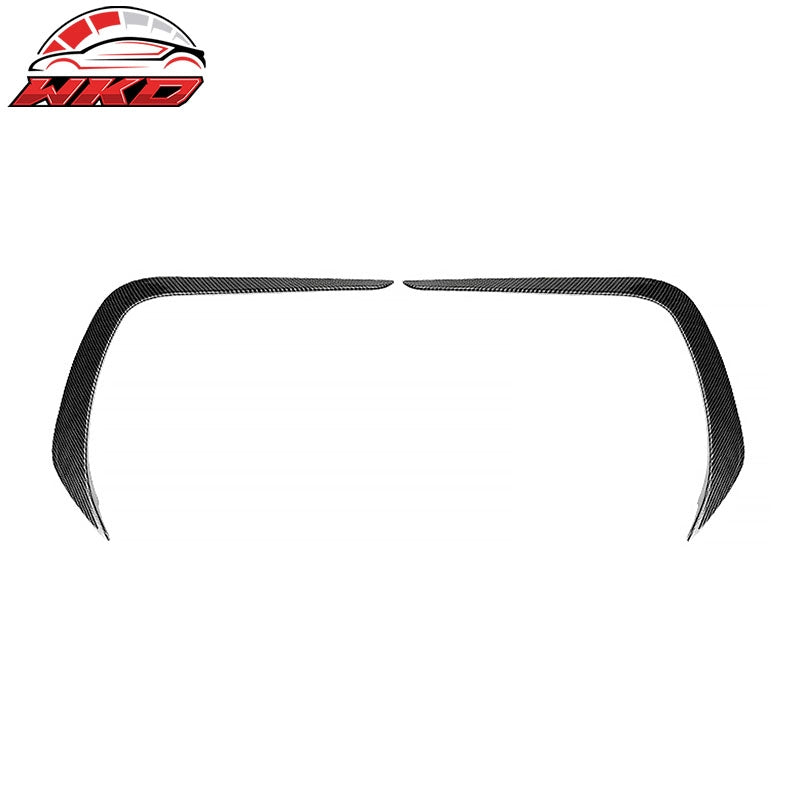 Fits 22-26 Subaru BRZ IKON Front Bumper Side Splitter Canards Carbon Fiber Print