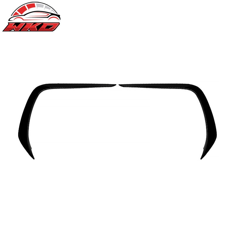 Fits 22-26 Subaru BRZ IKON Front Bumper Side Splitter Canards ABS Gloss Black