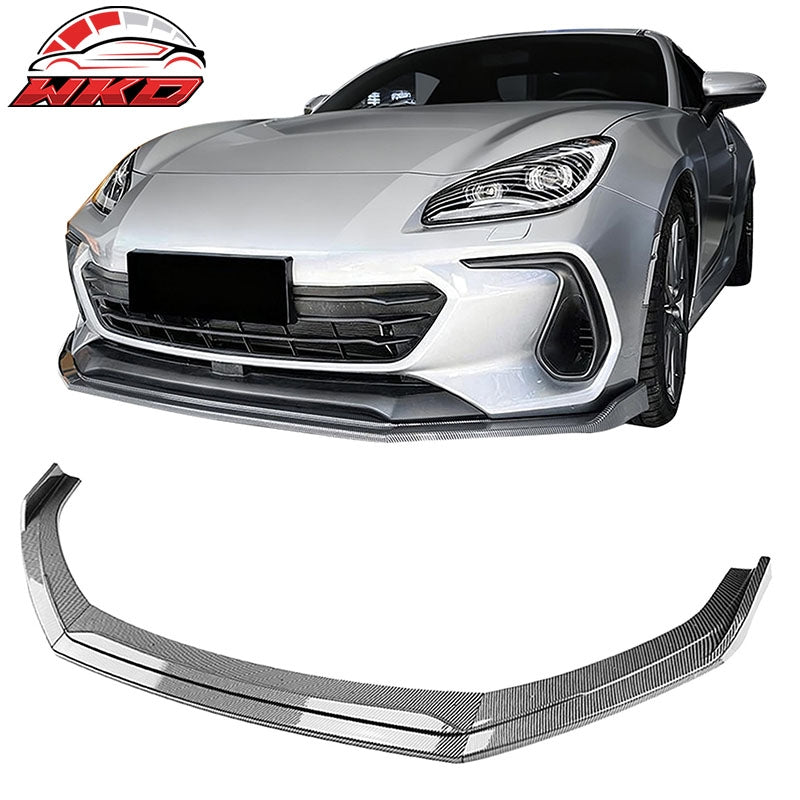 Wholesale 22-26 Subaru BRZ IKV2 Front Bumper Lip Chin Splitter Carbon Fiber Print PP - Wikond Auto