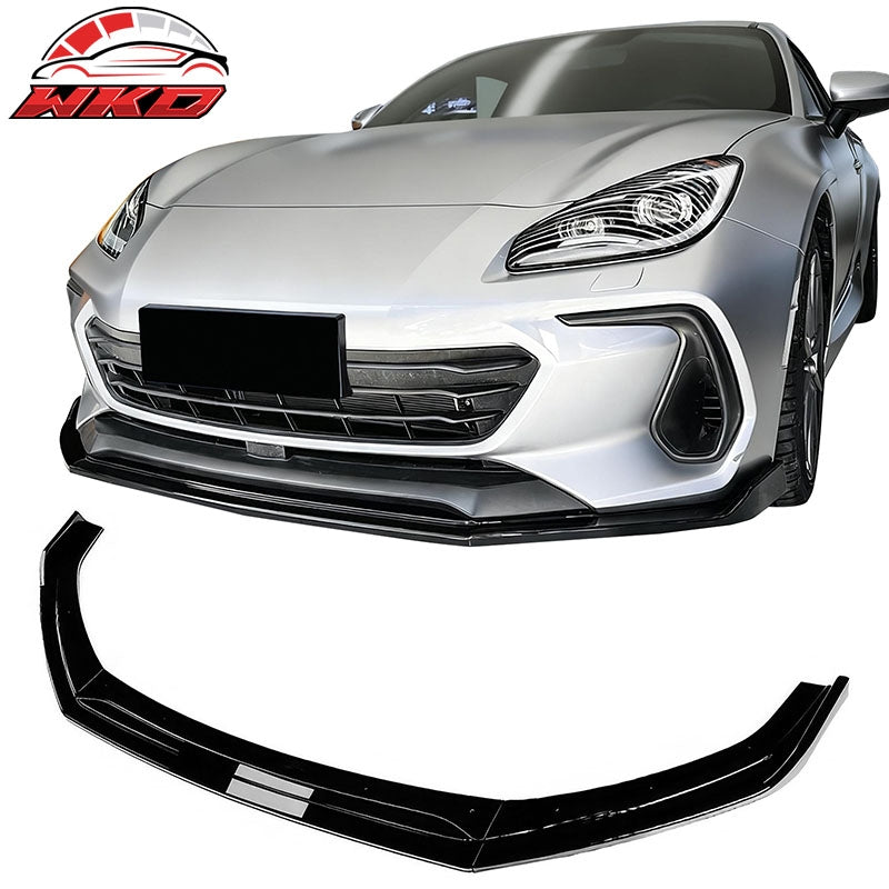 Wholesale 22-26 Subaru BRZ IKV2 Style Front Bumper Lip Chin Splitter PP Gloss Black - Wikond Auto