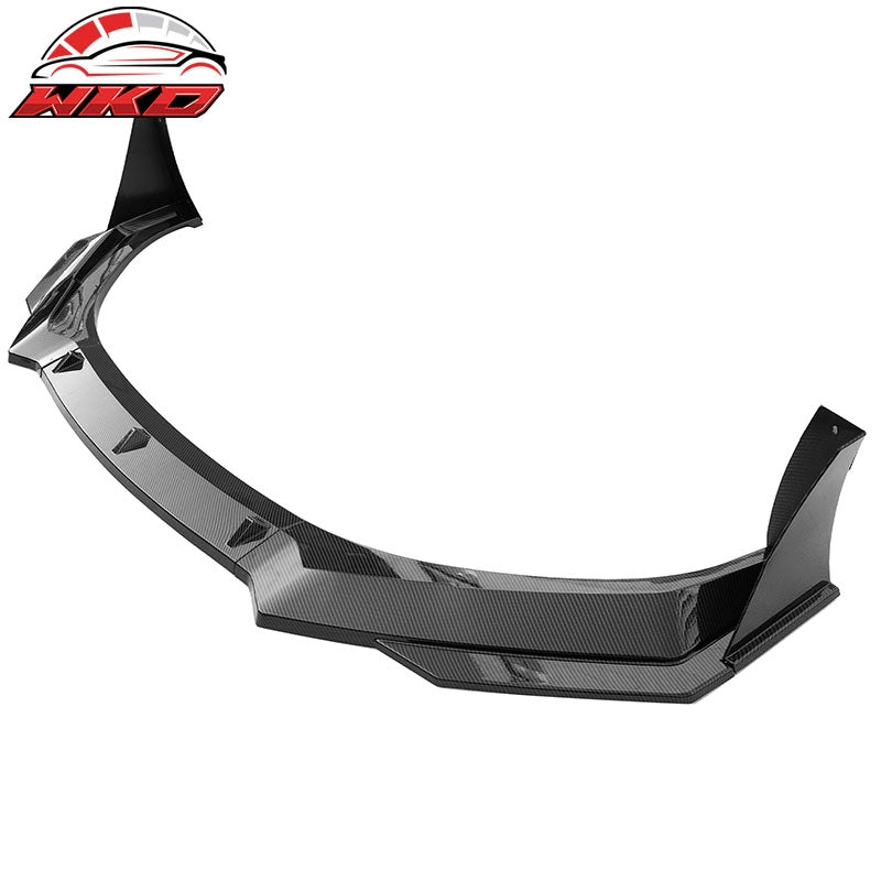 Fits 22-26 Subaru BRZ ZD8 JDM 5PC Front Bumper Lip Winglet PP Carbon Fiber Print