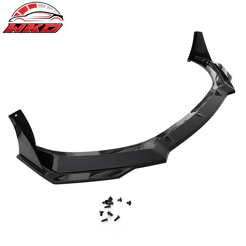 Fits 22-26 Subaru BRZ ZD8 JDM 5PC Front Bumper Lip Winglet PP Carbon Fiber Print