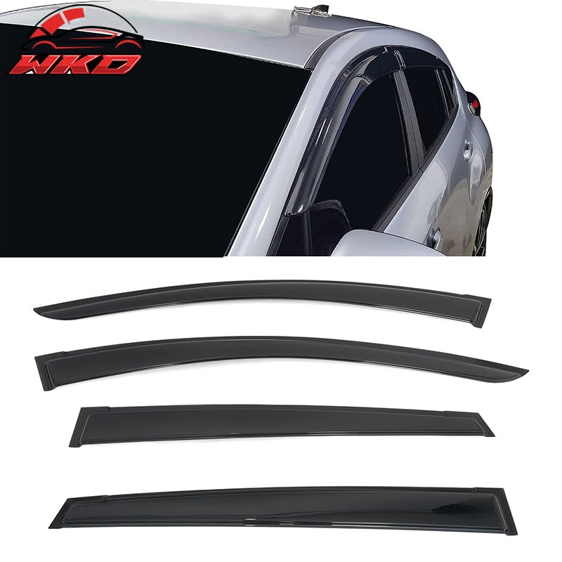 Wholesale 24-26 Subaru Crosstrek& Impreza Window Visors Smoke Acrylic Deflectors 4PCS