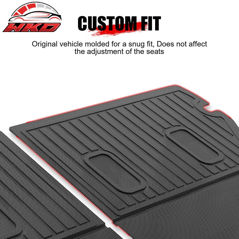 Fits 24-26 Subaru Crosstrek TPE All Weather Waterproof 3D Backrest + Trunk Mats