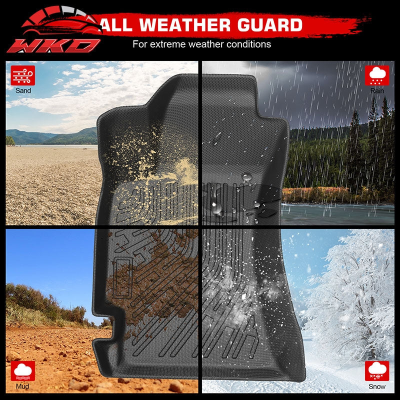 Fits 09-13 Subaru Forester Anti-Slip Floor Mats All Weather TPE Carpets 3PCS