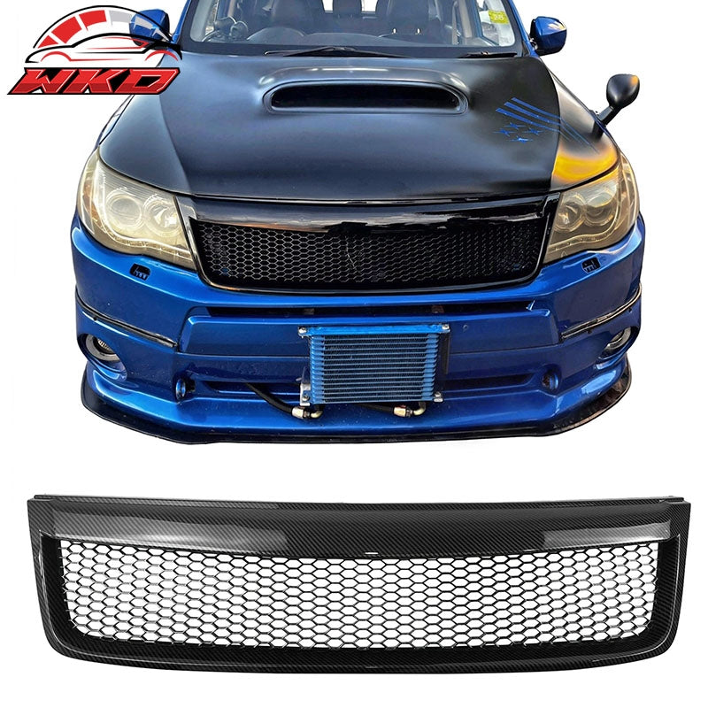 Wholesale 09-13 Subaru Forester Carbon Fiber Print Honeycomb Style Upper Grille ABS